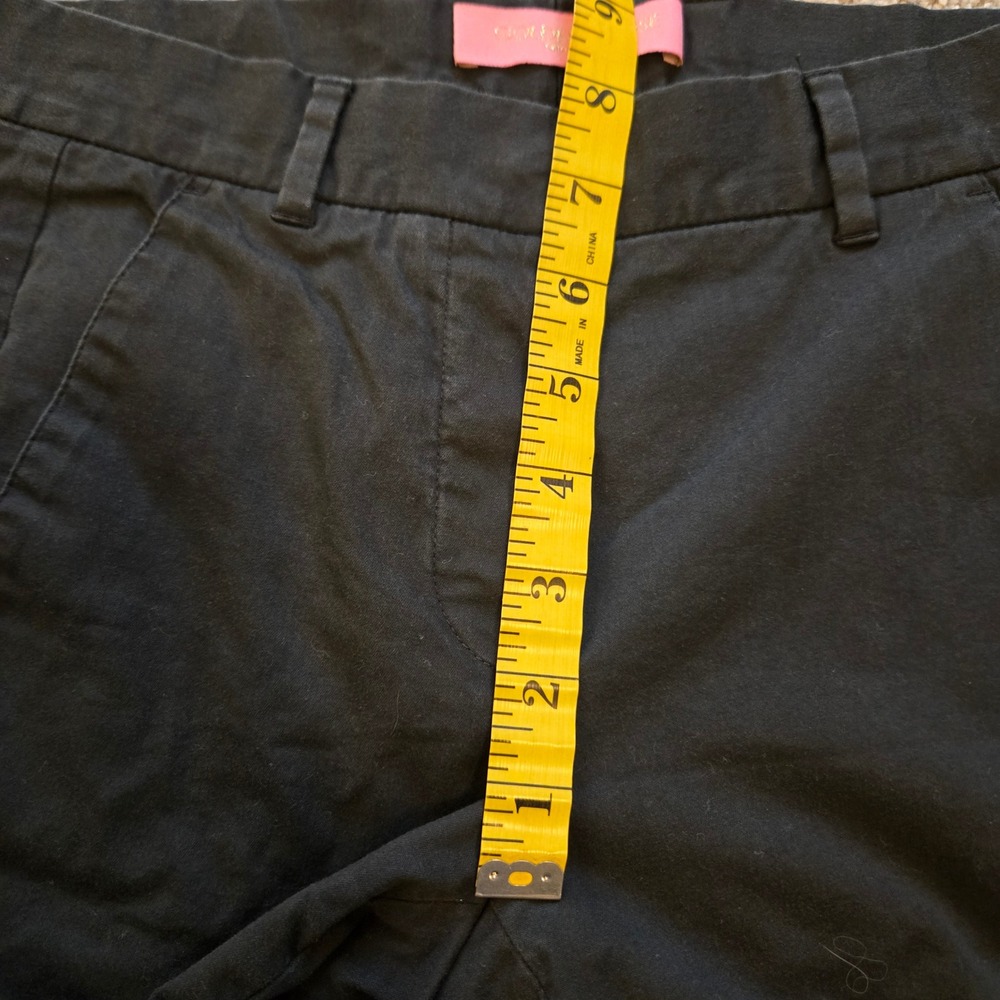 Golden Goose Black Straight Leg Chino Pants Raw Hem Frayed Trim - Picture 12 of 15